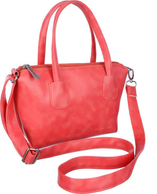 

Leather Land Women Formal Pink Leatherette Sling Bag