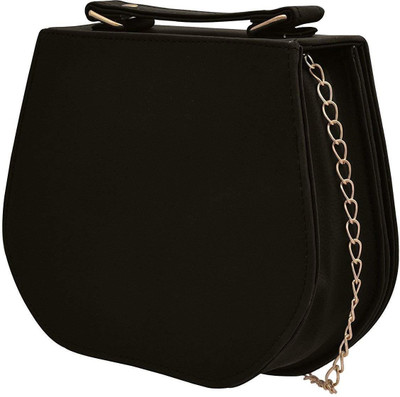 

BUY FOR CHANGE LLP Women Casual, Evening/Party Black PU Sling Bag