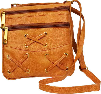 

Lelys Women Casual Tan PU Sling Bag