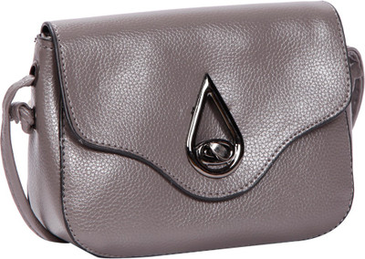 

Bagkok Women Casual Grey PU Sling Bag