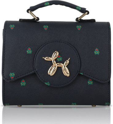 

Fiona Trends Women Evening/Party Blue PU Sling Bag