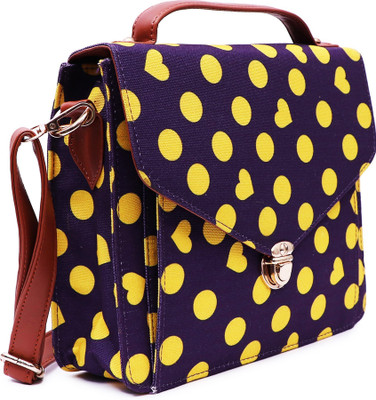 

Suprino Women Casual Purple, Yellow Canvas Sling Bag