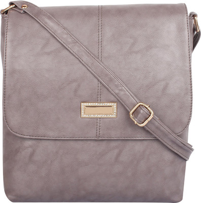 

Margaux Women Evening/Party Grey PU Sling Bag