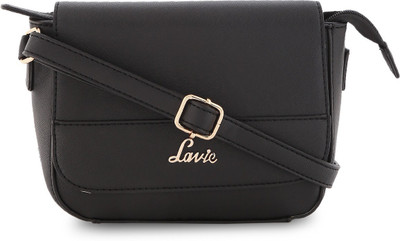 

Lavie Women Casual Black Polyester Sling Bag