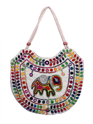 

Interlane Women Casual Multicolor Cotton Shoulder Bag