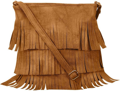 

VISHESH COLLECTIONS Women Evening/Party, Casual Brown PU Sling Bag