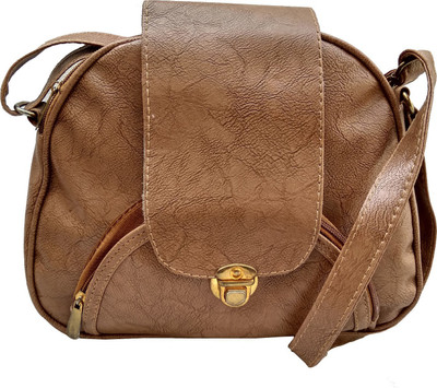 

Fashion Global Women Evening/Party, Casual, Formal Brown Synthetic Leather Sling Bag