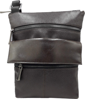 

Baluchi Men & Women Casual Brown Leatherette Sling Bag