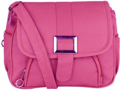 

ajalish Women Casual, Evening/Party Pink PU Sling Bag