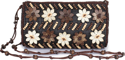 

Style Villaz Women Casual Black Beads Sling Bag