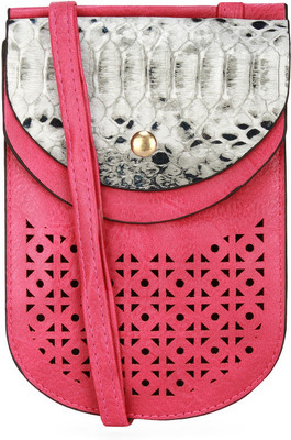 

BumBart collection Women Evening/Party Pink PU Sling Bag
