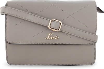 

Lavie Women Casual Grey Polyester Sling Bag