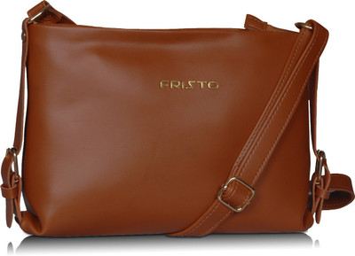 

Fristo Women Formal Tan PU Sling Bag