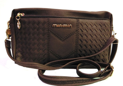 CrazyHut Min-Min Women Casual, Evening/Party Brown PU Sling Bag