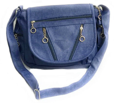 

Rasmarket Women Casual, Formal Blue PU Sling Bag