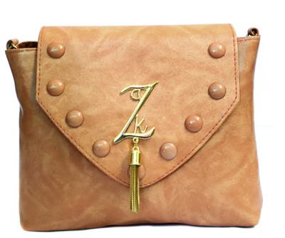 

Asoliya's Women Casual, Evening/Party Khaki PU Sling Bag