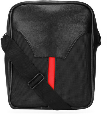 

BumBart collection Men & Women Casual Black Leatherette Sling Bag