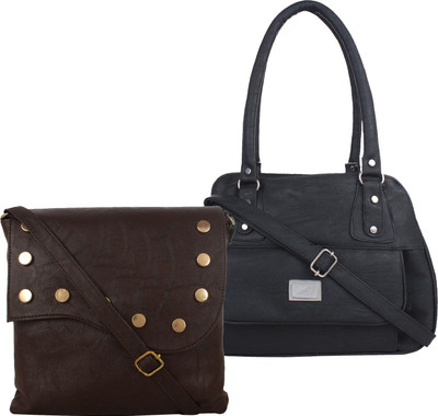 

Fillincart Shoulder Bag(Brown, Black), Black;brown