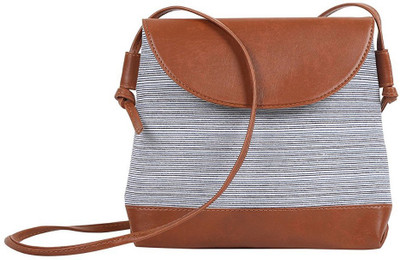 

MAAND Women Casual Multicolor Leatherette, Cotton, PU Sling Bag