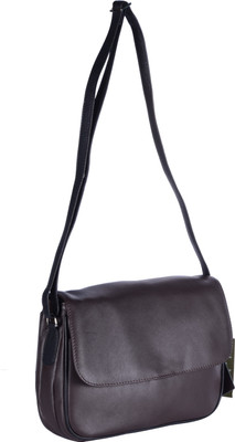 

Yew Leather Labs Women Formal, Casual Brown Genuine Leather Sling Bag