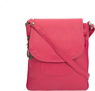 

BLITHESOME Women Evening/Party, Formal Pink PU, Polyester Sling Bag