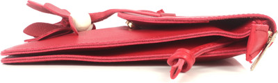 

b4bags Women Casual Red Leatherette Sling Bag