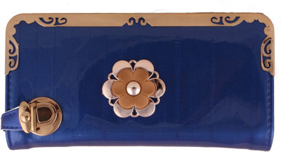 

Awis Women Evening/Party Blue, Gold Cotton Clutch