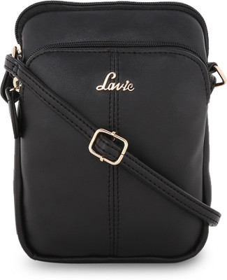 

Lavie Women Formal Black Polyester Sling Bag