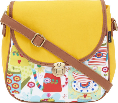 

Haqeeba Women Casual Multicolor Canvas Sling Bag