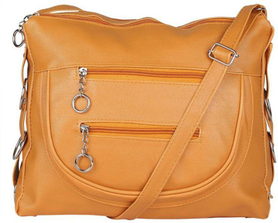 

GulshanCollection Women Evening/Party Yellow PU Sling Bag