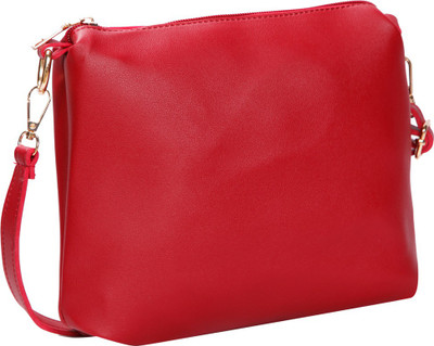 

Bagkok Women Casual Red PU Sling Bag