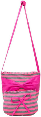 

High Valley Fashion Women Casual Pink, Grey Genuine Leather Sling Bag, Grey;pink