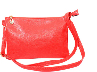 

Gifts Bring Smiles Women Casual Red PU Sling Bag
