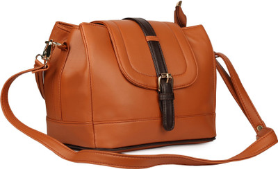 

Johan&keith Women Casual Tan PU Sling Bag
