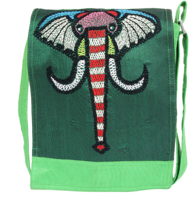 

Indha Craft Women Casual, Formal Multicolor Silk Sling Bag