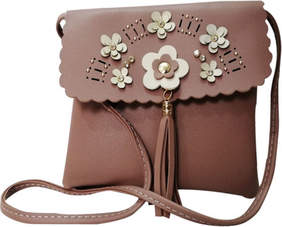 

shopping island Women Evening/Party, Casual Brown PU Sling Bag