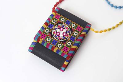 

Indikala Women Casual Multicolor Cotton Sling Bag