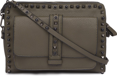 

Satchel Bags Women Casual Green PU Sling Bag