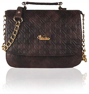 

VOAKA Women Evening/Party, Casual, Formal Black PU Sling Bag