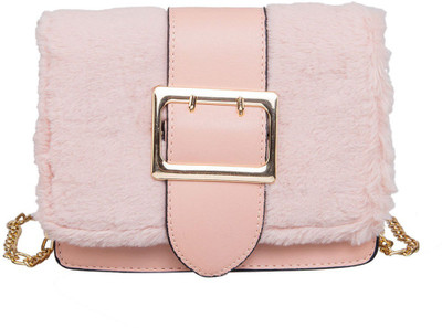 

peaubella Women Evening/Party Pink Synthetic Leather Sling Bag