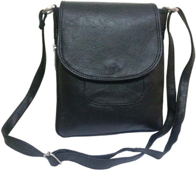 

VALGA Women Casual Black Synthetic Leather Sling Bag