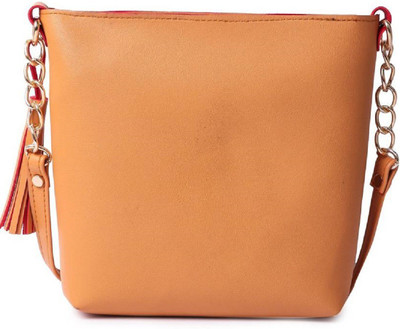 

bandicoot Women Casual, Evening/Party, Formal Tan PU Sling Bag