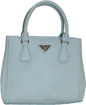 

Soft kiss Women Evening/Party Blue Genuine Leather Hand-held Bag