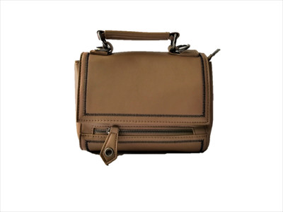 

TagInStyle Women Casual Brown PU Sling Bag