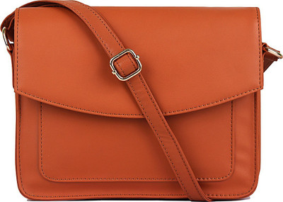 

AFRE Women Casual Brown PU Sling Bag