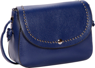 Bagkok Women Casual Blue PU Sling Bag