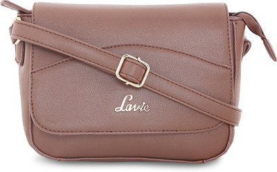 

Lavie Women Casual Brown Polyester Sling Bag