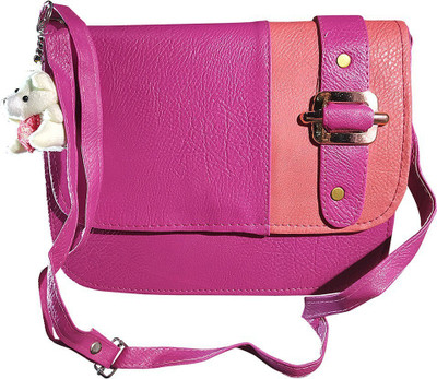 

Taskeeno Women Casual Purple Leatherette Sling Bag