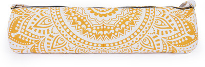 

Handicraft-Palace MYB-59 Mandala Picnic Yoga Bag Adjustable Strap Full-Zipper Yoga(Yellow, Kit Bag, Yellow & white
