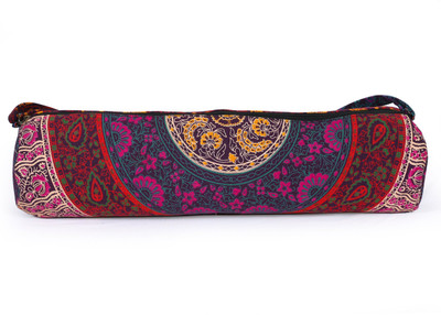 

Handicraft-Palace MYB-82 Yoga Pilates Mat Bag Cotton Bag Adjustable Strap(Green, Kit Bag, Violet & multi